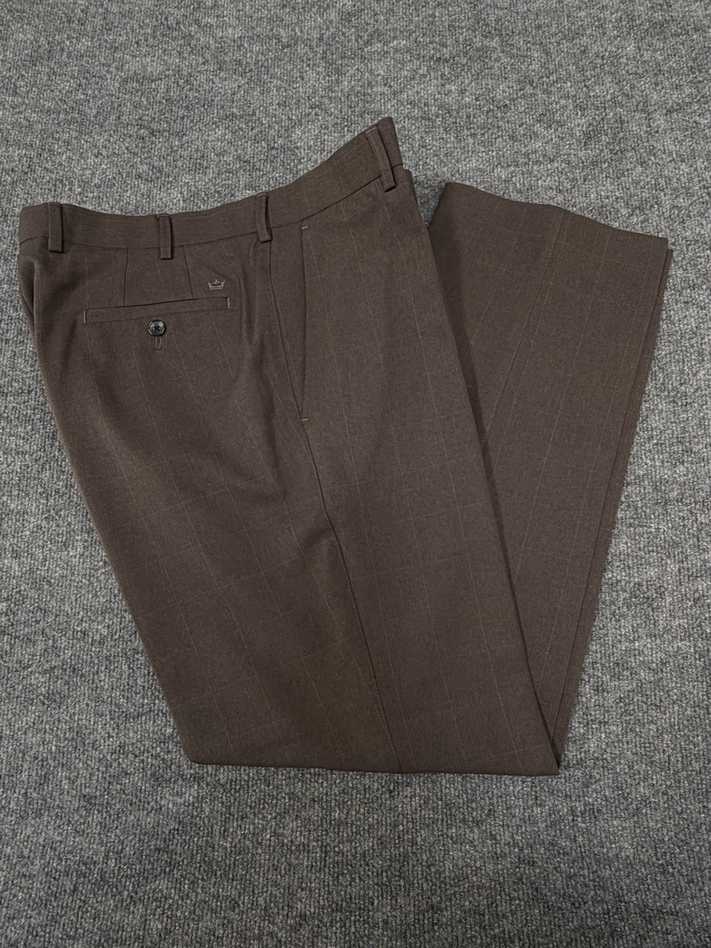 Peter Millar Men's Taupe-Brown Dress Pants
